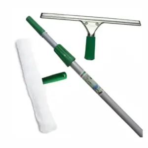 Bộ dụng cụ lau kính, Gồm cây nối lau kính 2 đoạn 1.2m; Tay gạt kính Galac-1 35cm; Bông lau kính 35cm, OEM - Ảnh 1