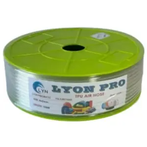 Ống dây khí TPU, 12x8x100m màu trắng trong (cuộn 100m), LYON PRO - Ảnh 1