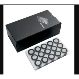 Điểm dán phản quang 3D nhựa trong suốt PET bề mặt phản quang, Kích thước: đường kính trong 12mm- ngoài 18mm (15 điểm dán/tấm), OEM - Ảnh 1