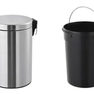 Thùng rác inox đạp chân, kích thước: Ø29.5x65cm; dung tích: 30L, Paloca - Ảnh 1
