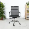 Ghế văn phòng dạng xoay, kích thước: 57x50x97; mặt ghế lưới; chân ghế nhựa mạ crom, Trung Quốc - Ảnh 1