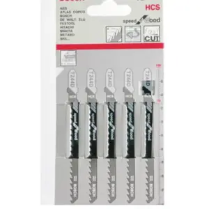 Lưỡi cưa lọng gỗ, T244D (2608630058; 5 cái/ bộ), Bosch - Ảnh 1